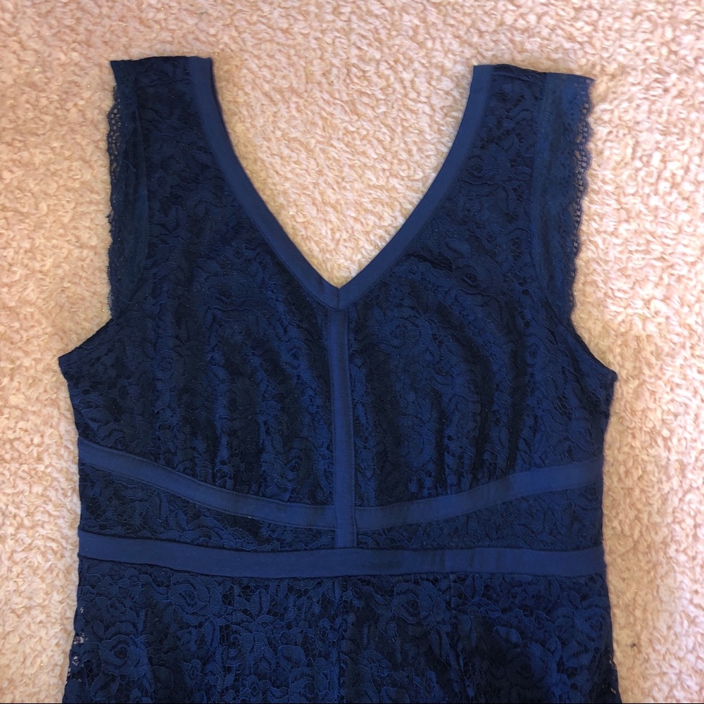 Navy blue maxi dress